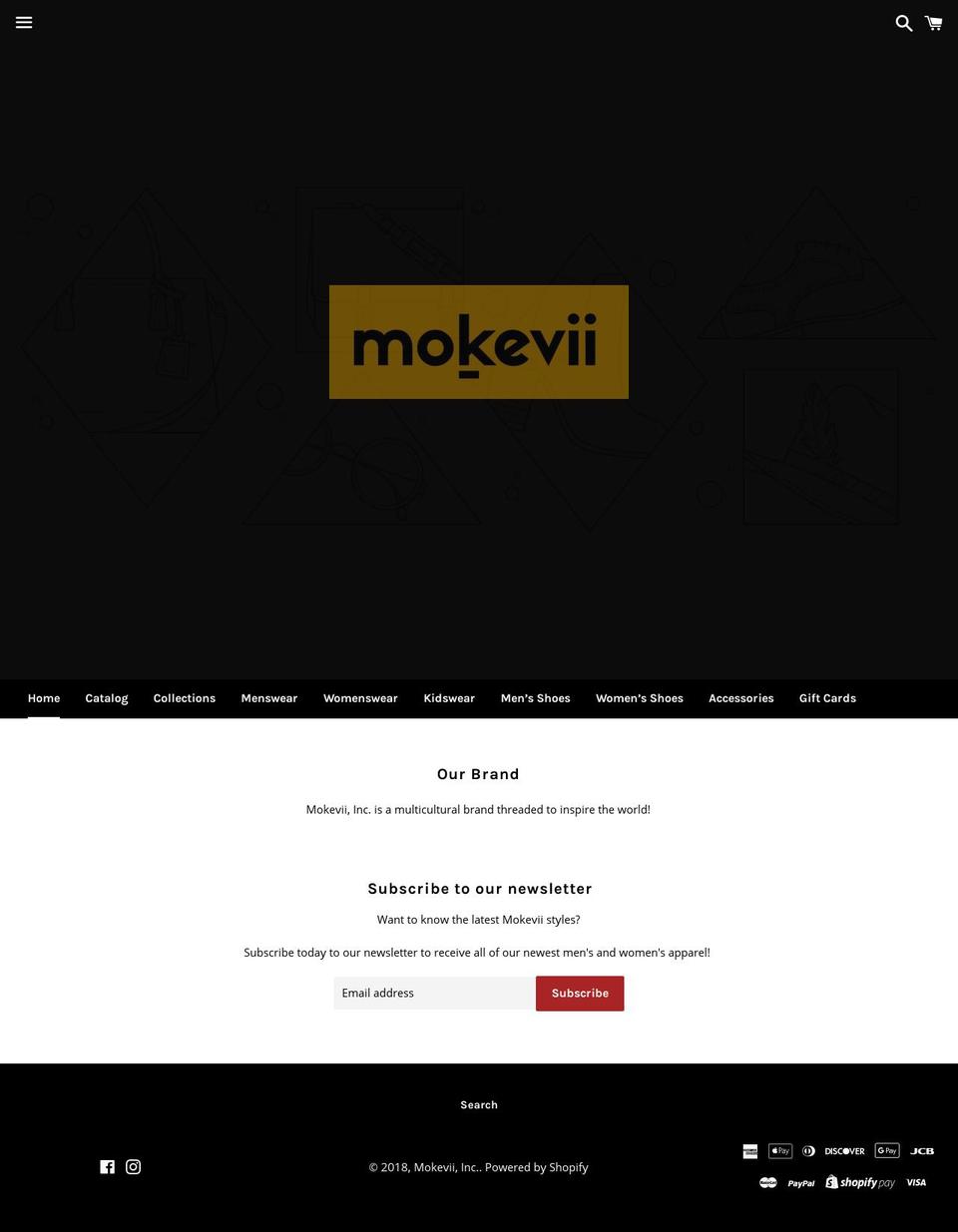 mokevii.com — Shopify storefront screenshot