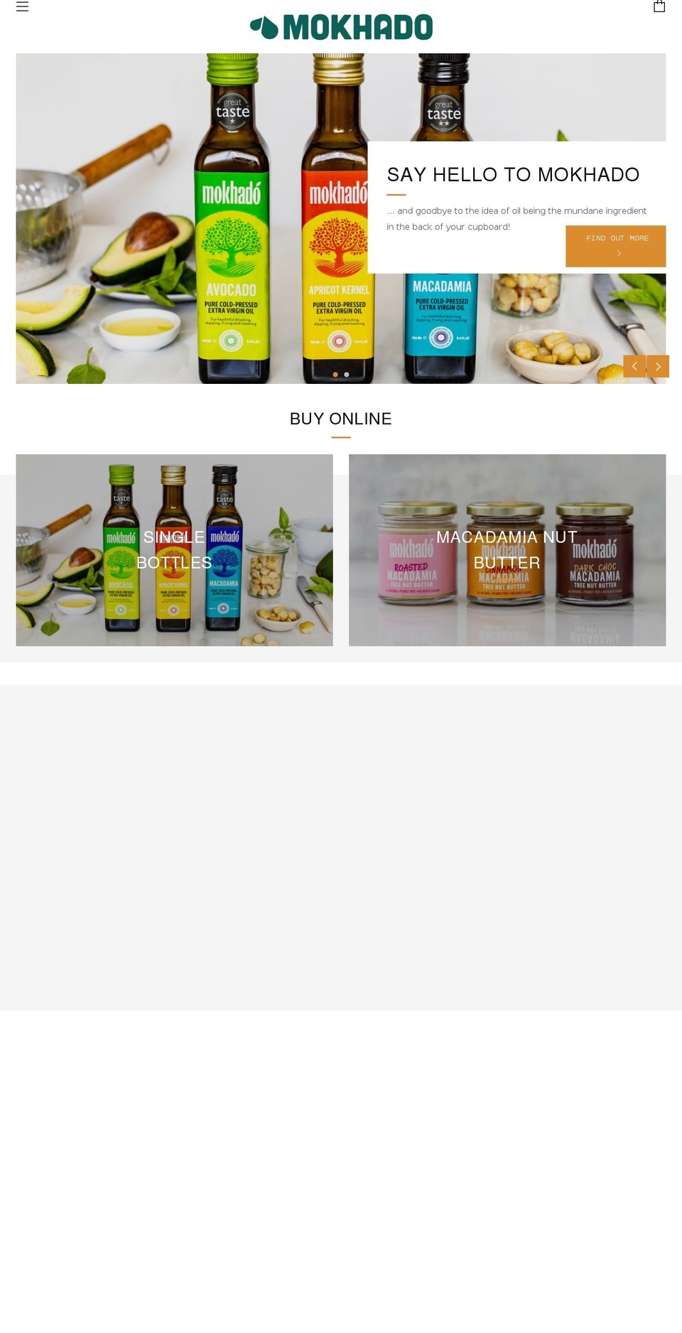 mokhado.com shopify website screenshot
