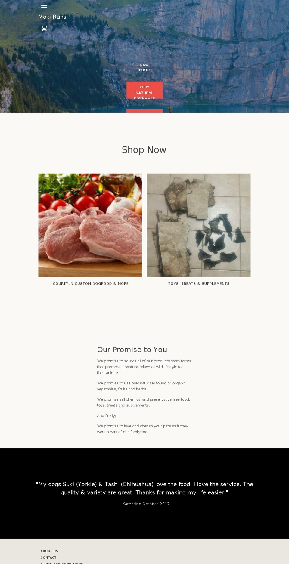 mokiruns.myshopify.com shopify website screenshot