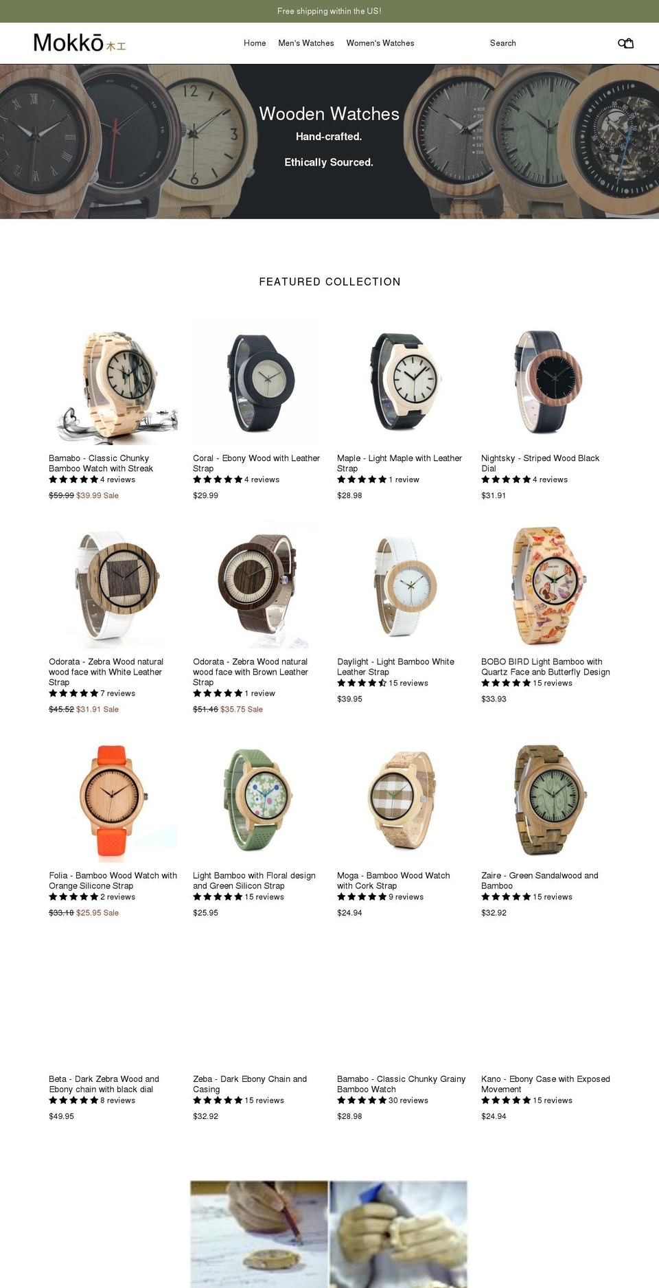 mokkoshop.com — Shopify storefront screenshot