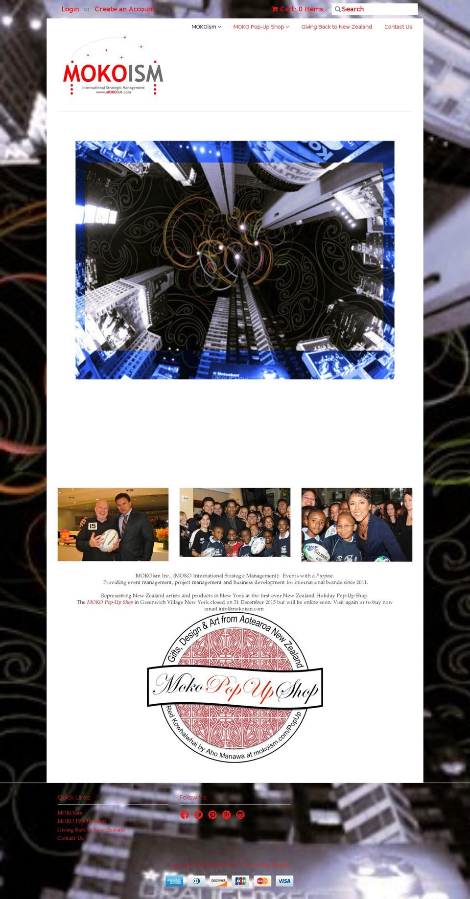 mokoism.com shopify website screenshot