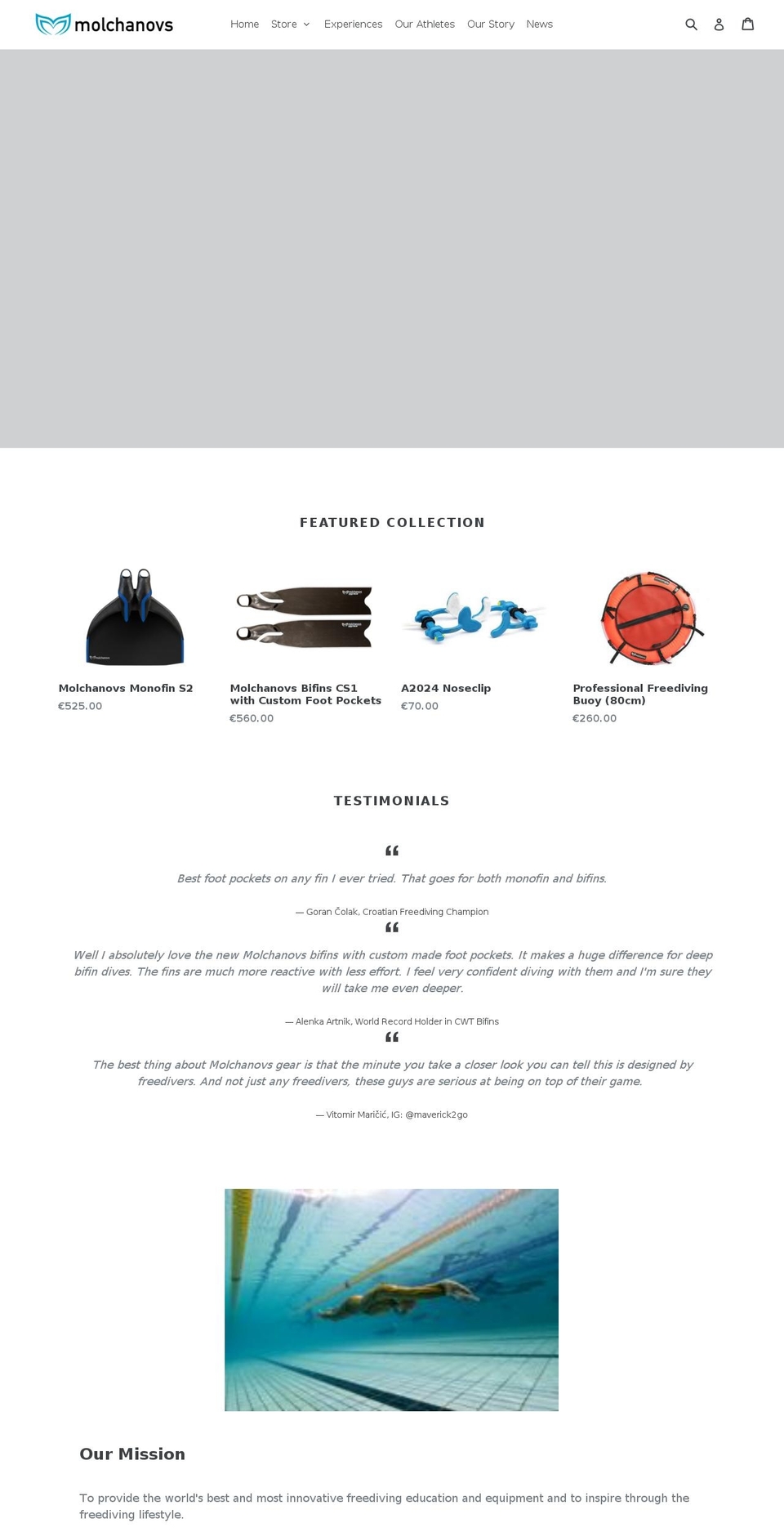 molchanovs.com shopify website screenshot
