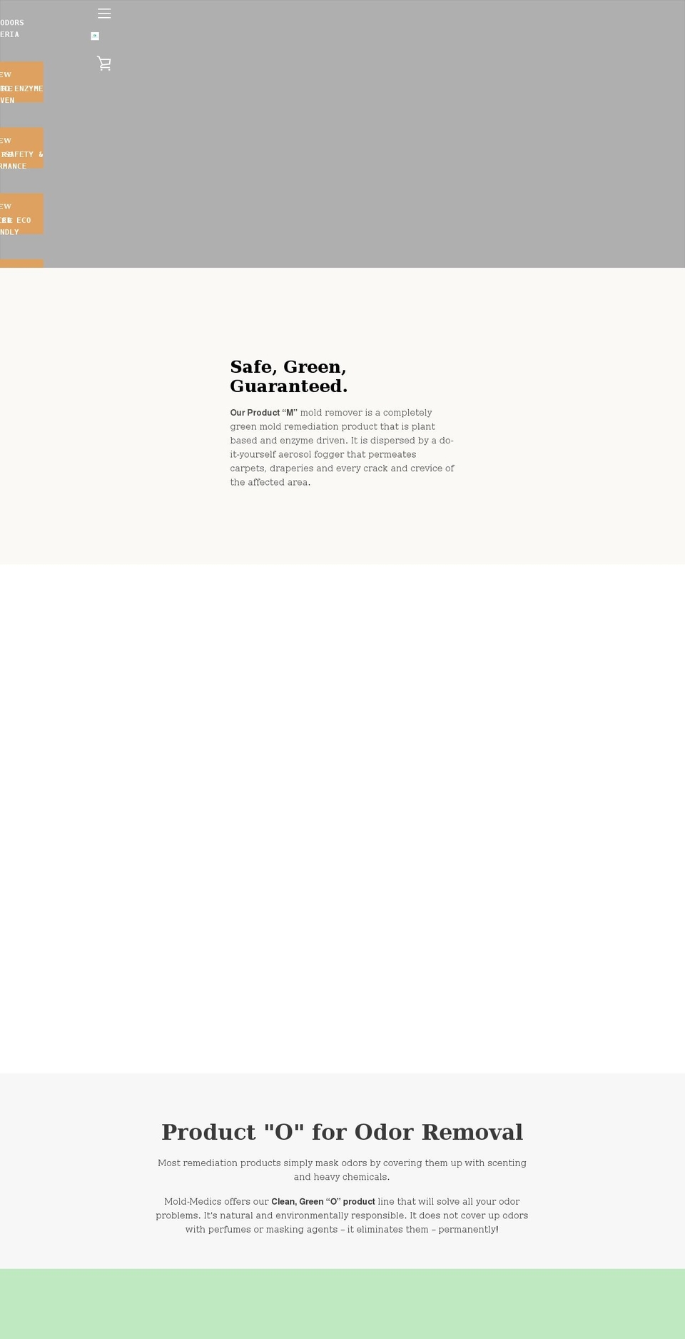 moldxorganics.com shopify website screenshot
