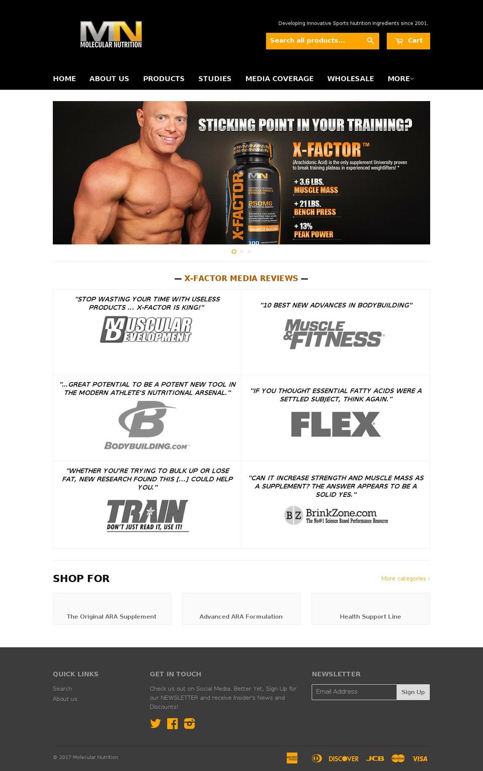 molecularnutrition.com shopify website screenshot