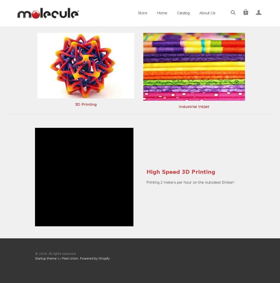 molecule-store.ink shopify website screenshot