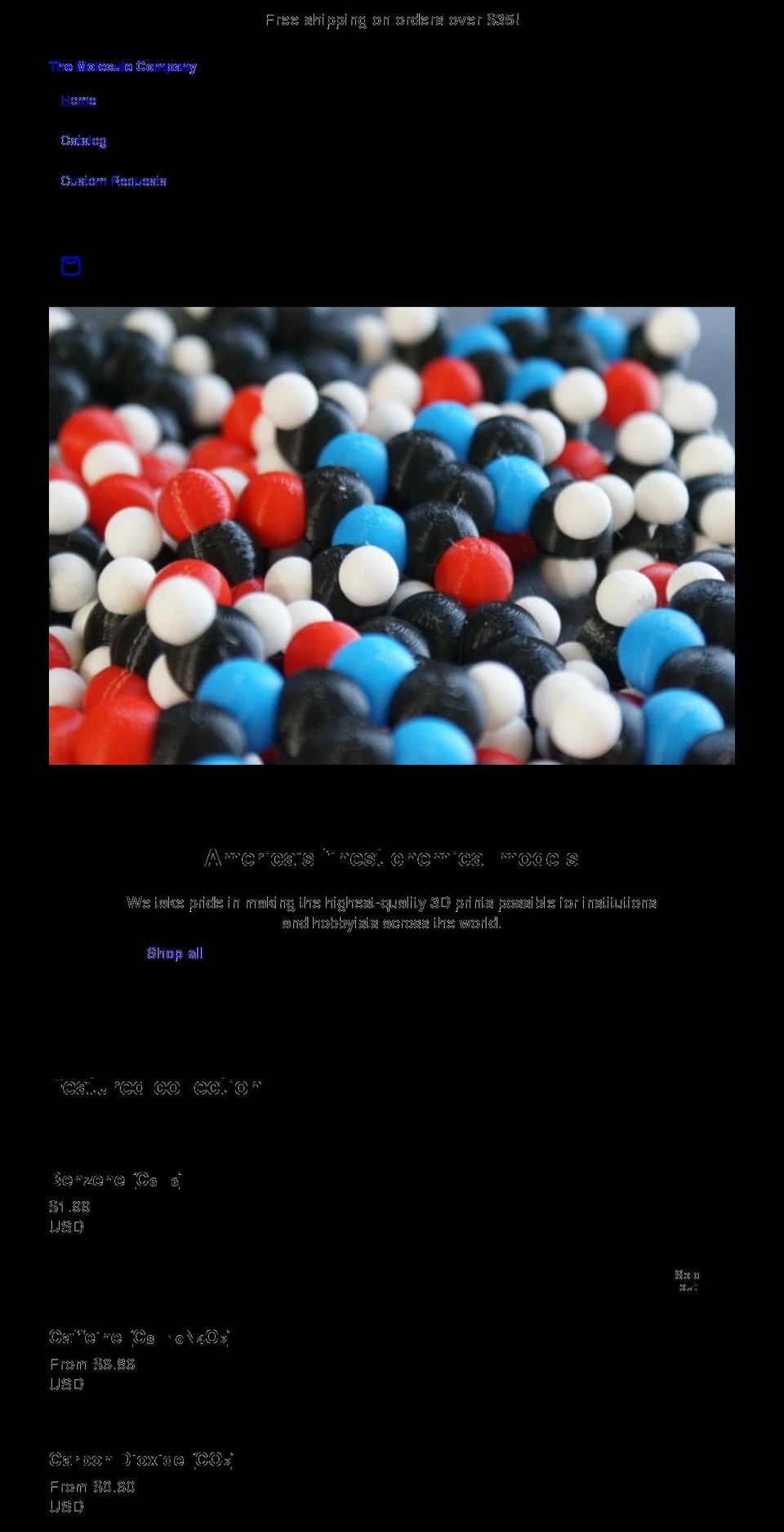 molecule.company shopify website screenshot