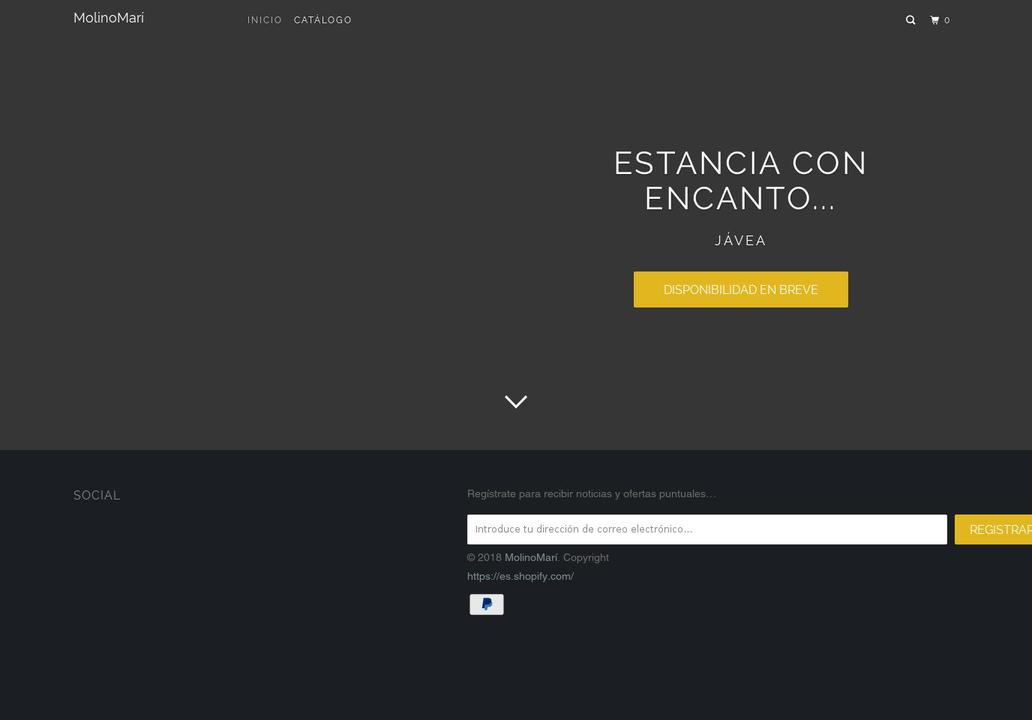 molinomari.com — Shopify storefront screenshot