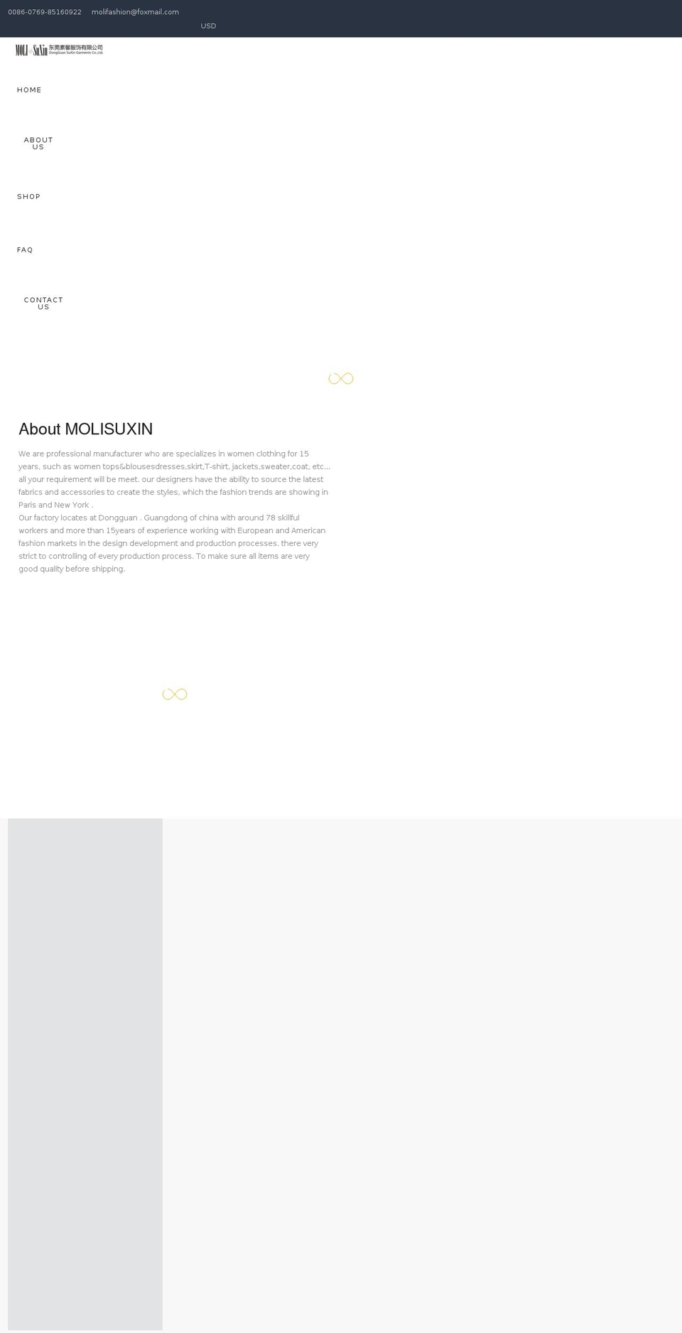 molisuxin.com shopify website screenshot