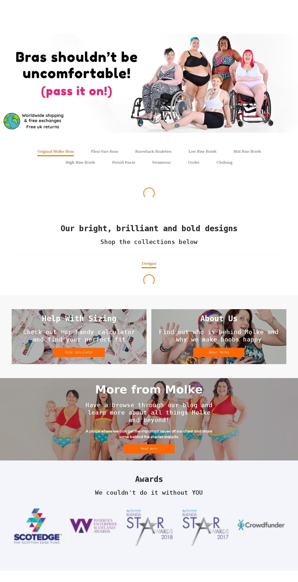 molke.co.uk shopify website screenshot