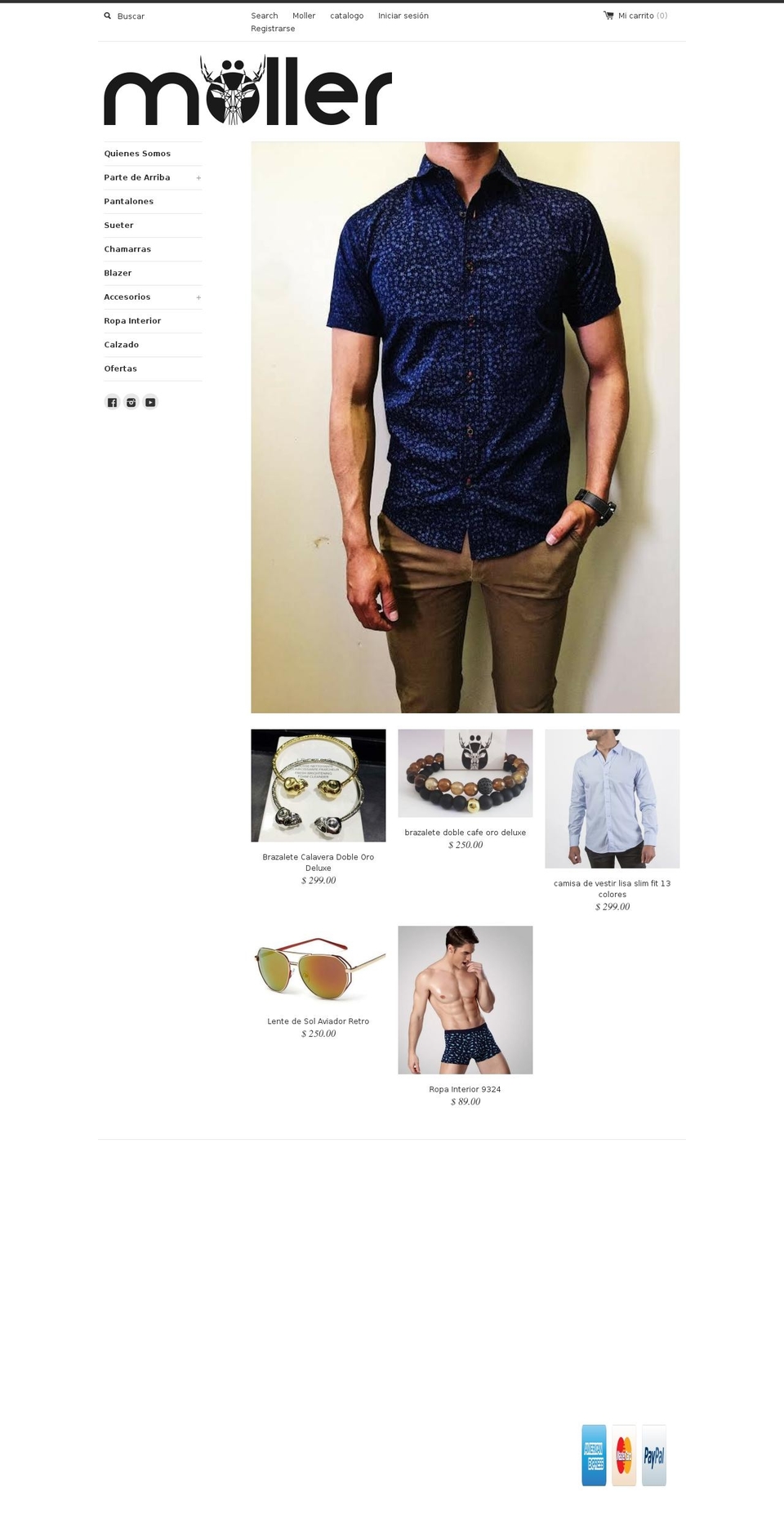 Kalles Shopify theme site example mollerclothing.com