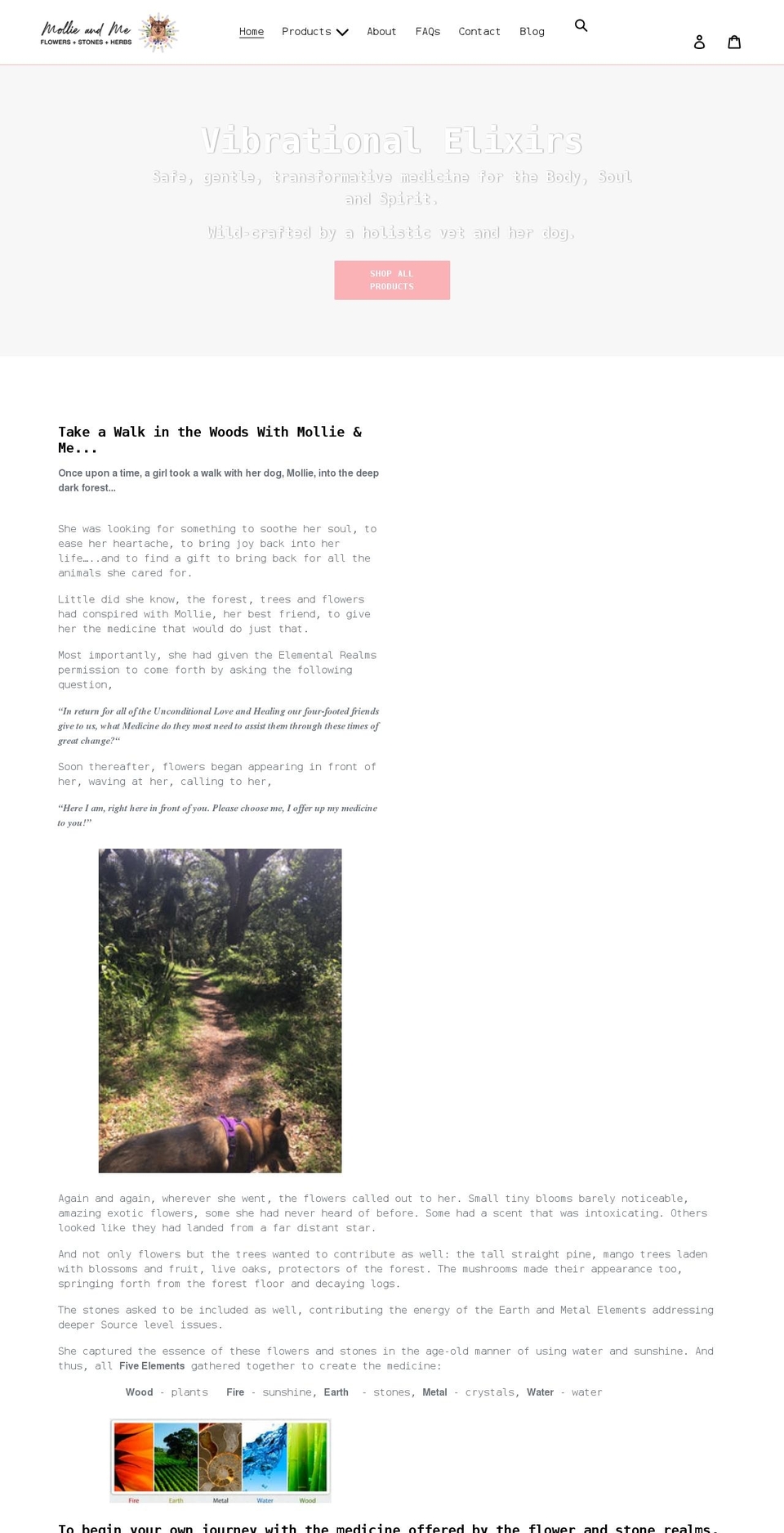mollie-and-me.com shopify website screenshot