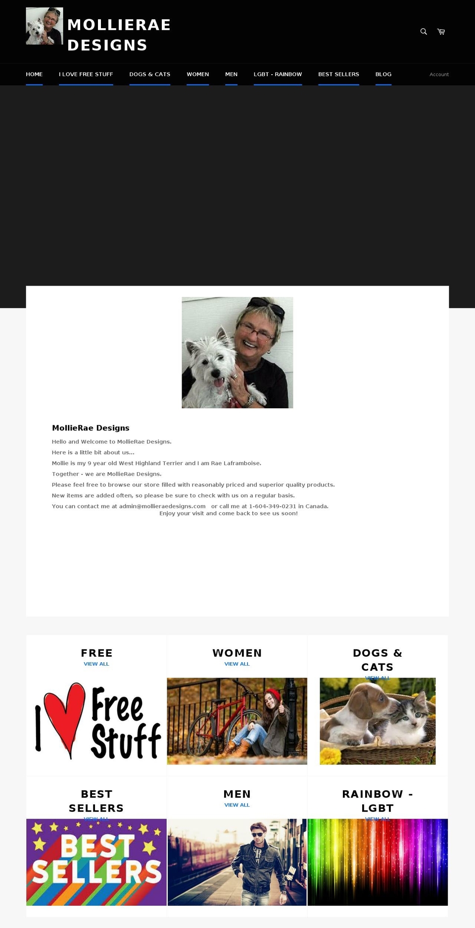 mollieraedesigns.com shopify website screenshot