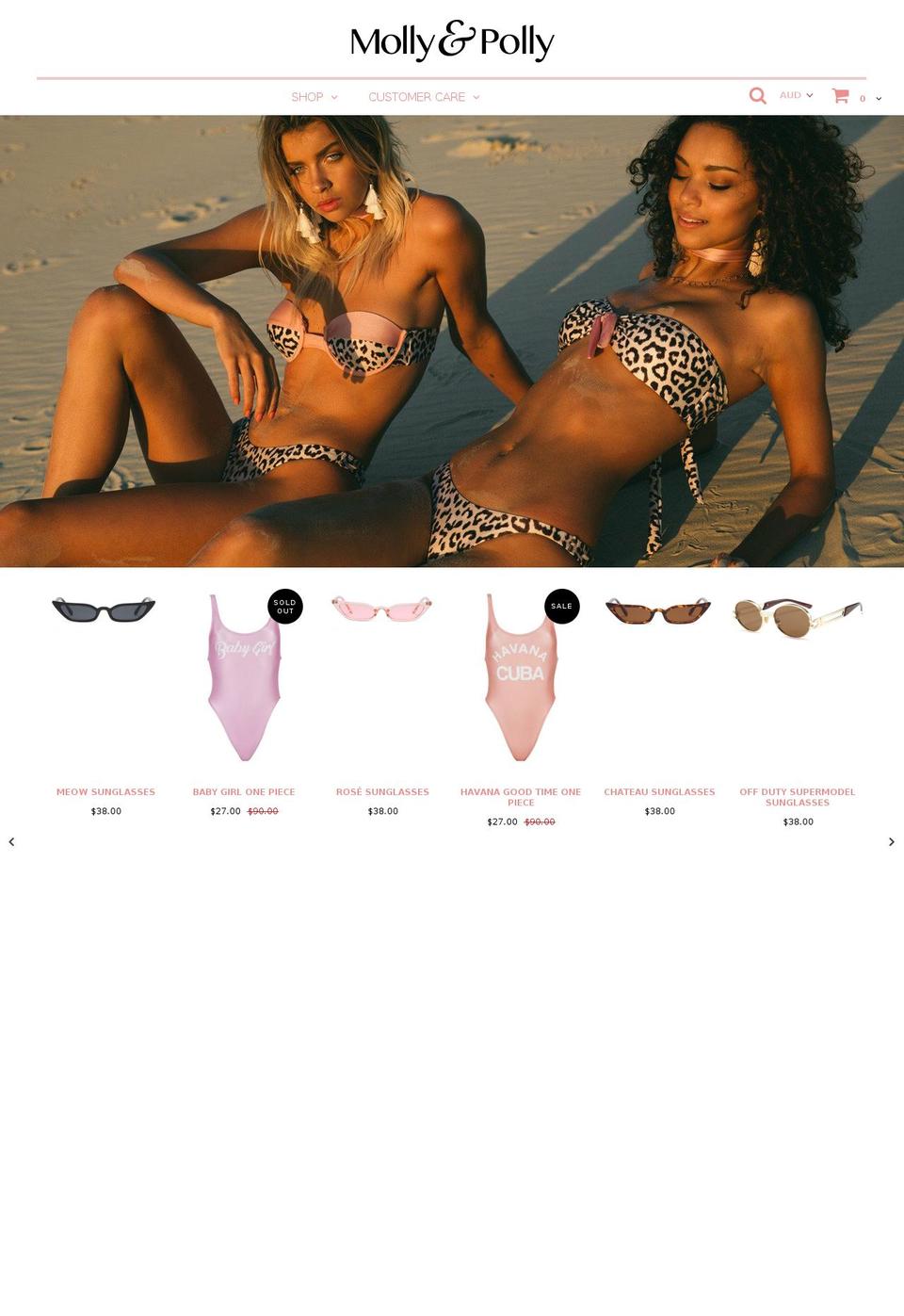 mollyandpollyswim.com — Shopify storefront screenshot