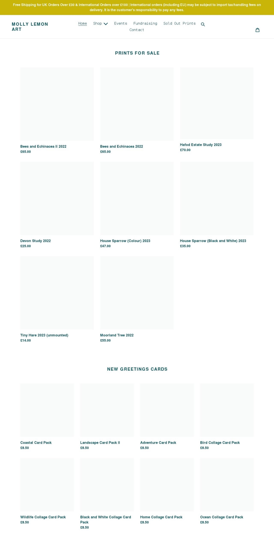 mollylemon.com shopify website screenshot