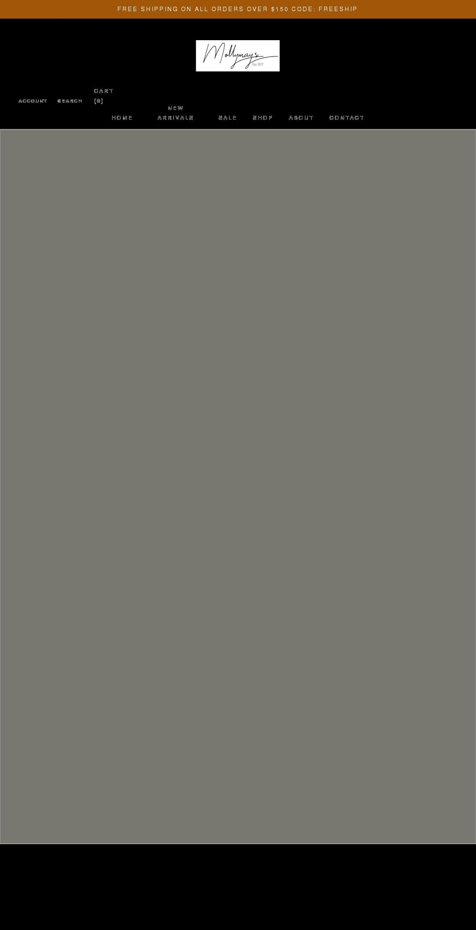 mollymaydesigns.com shopify website screenshot