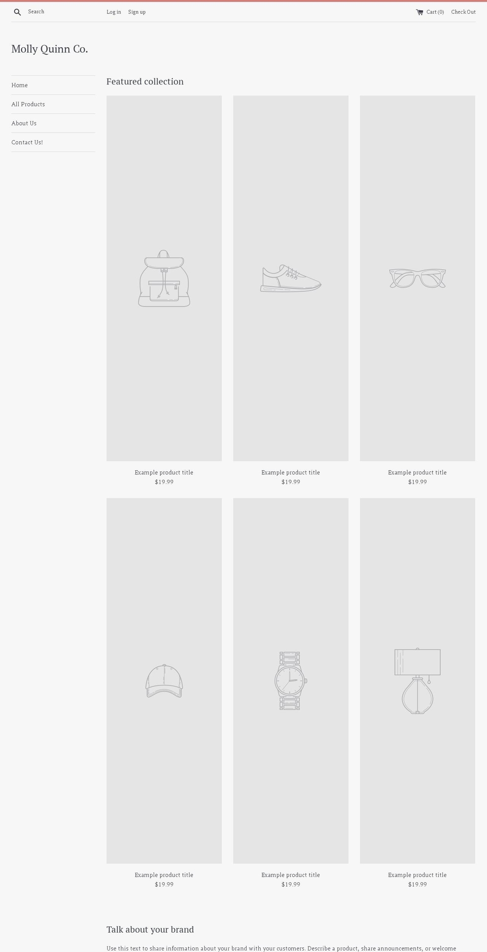 mollyquinnco.com — Shopify storefront screenshot