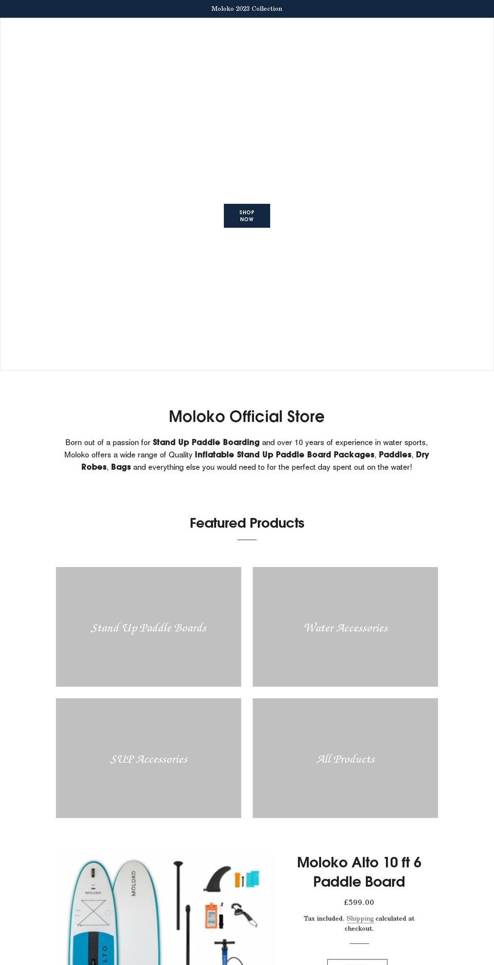 moloko-store.com shopify website screenshot