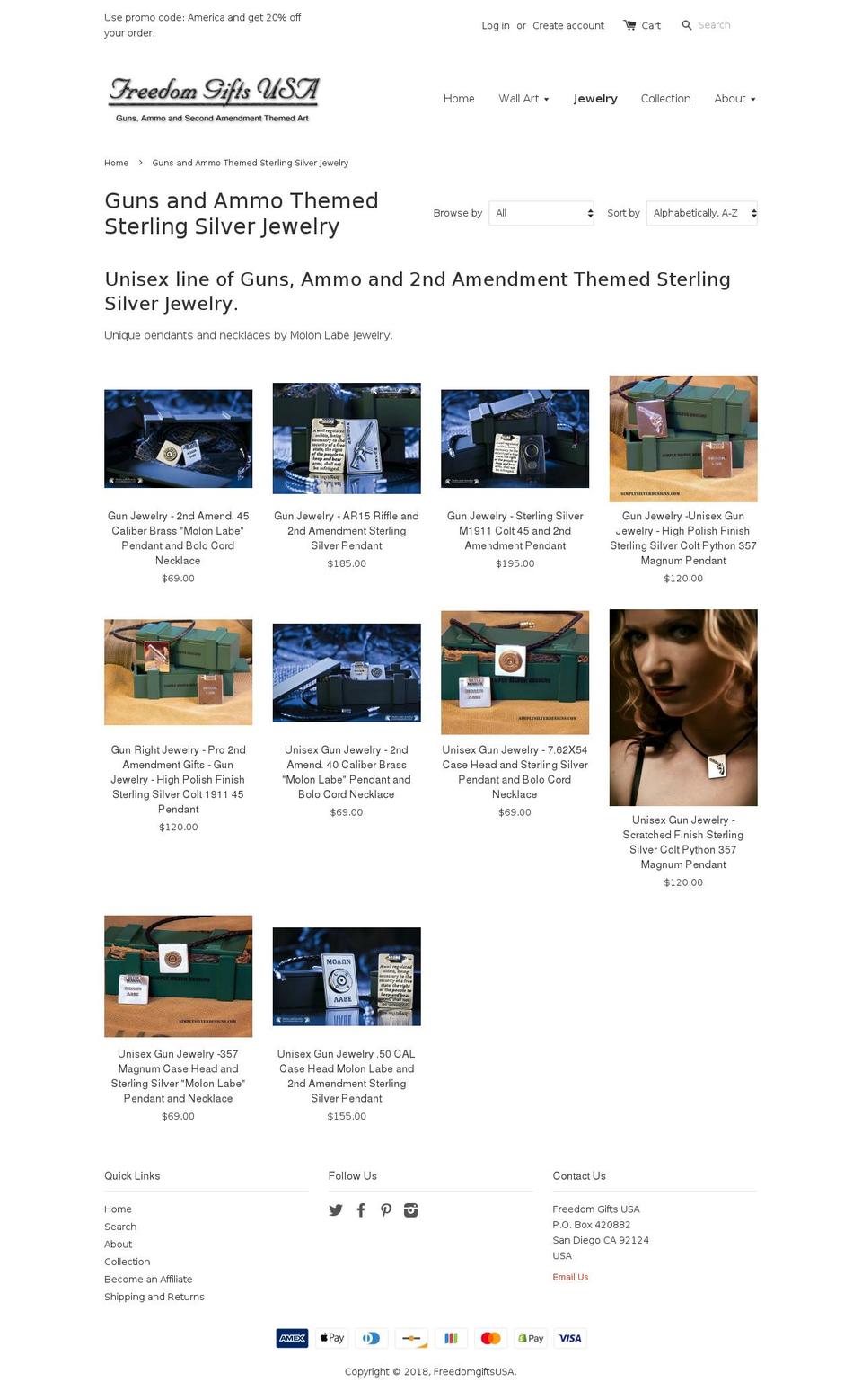 molonlabejewelry.com — Shopify storefront screenshot