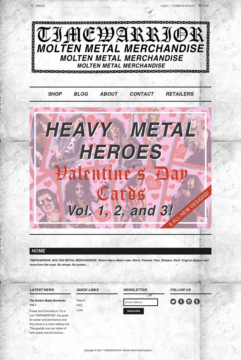 moltenmetalmerch.com shopify website screenshot