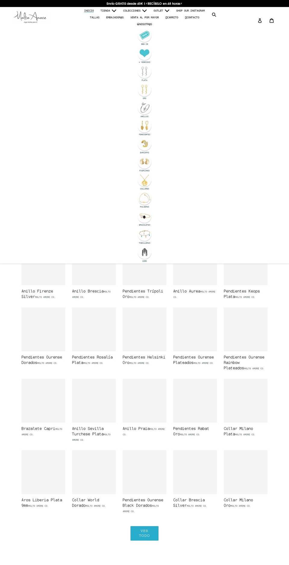 moltoamore.com — Shopify storefront screenshot