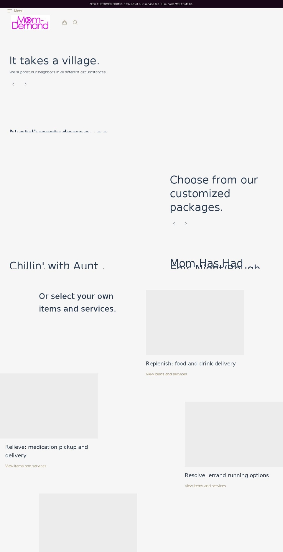 mom-demand.com — Shopify storefront screenshot
