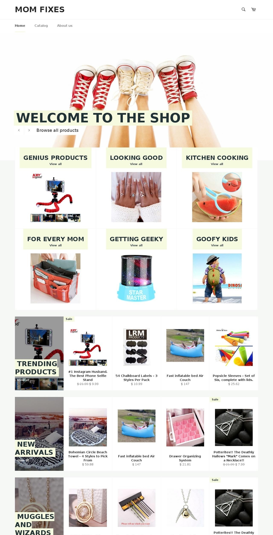 mom-fixes.com — Shopify storefront screenshot