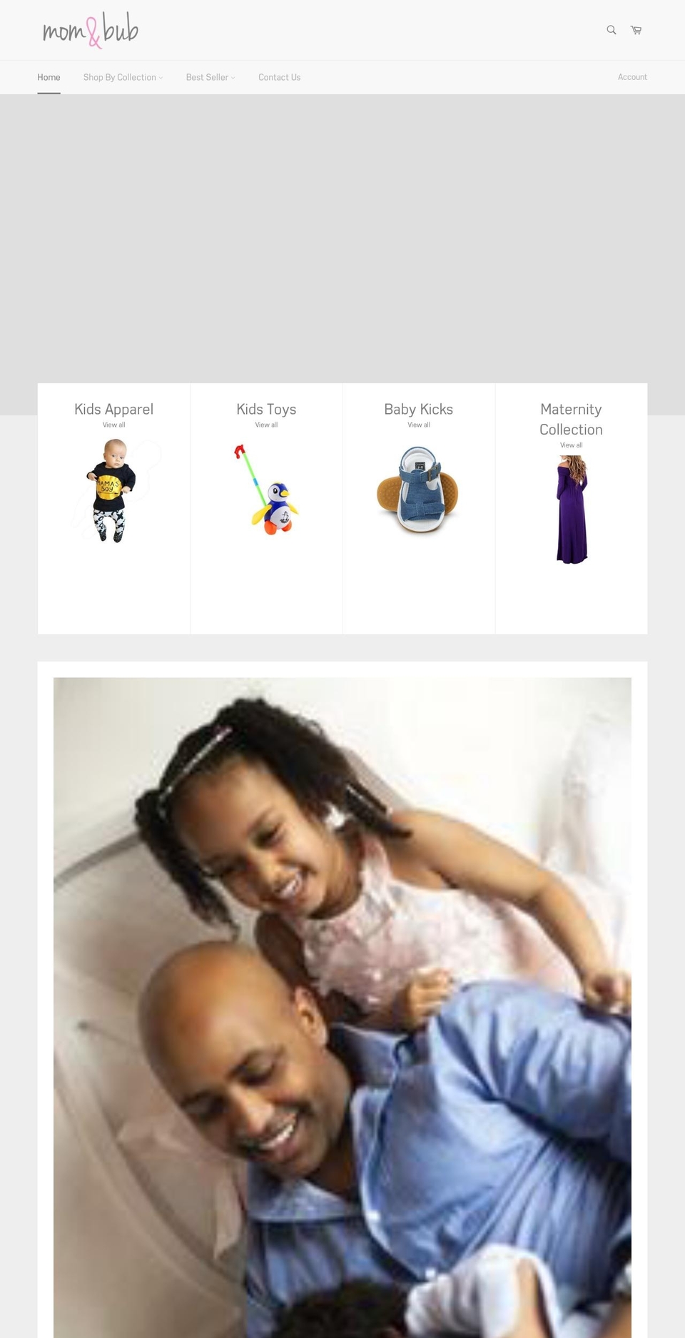 momandbub.com — Shopify storefront screenshot