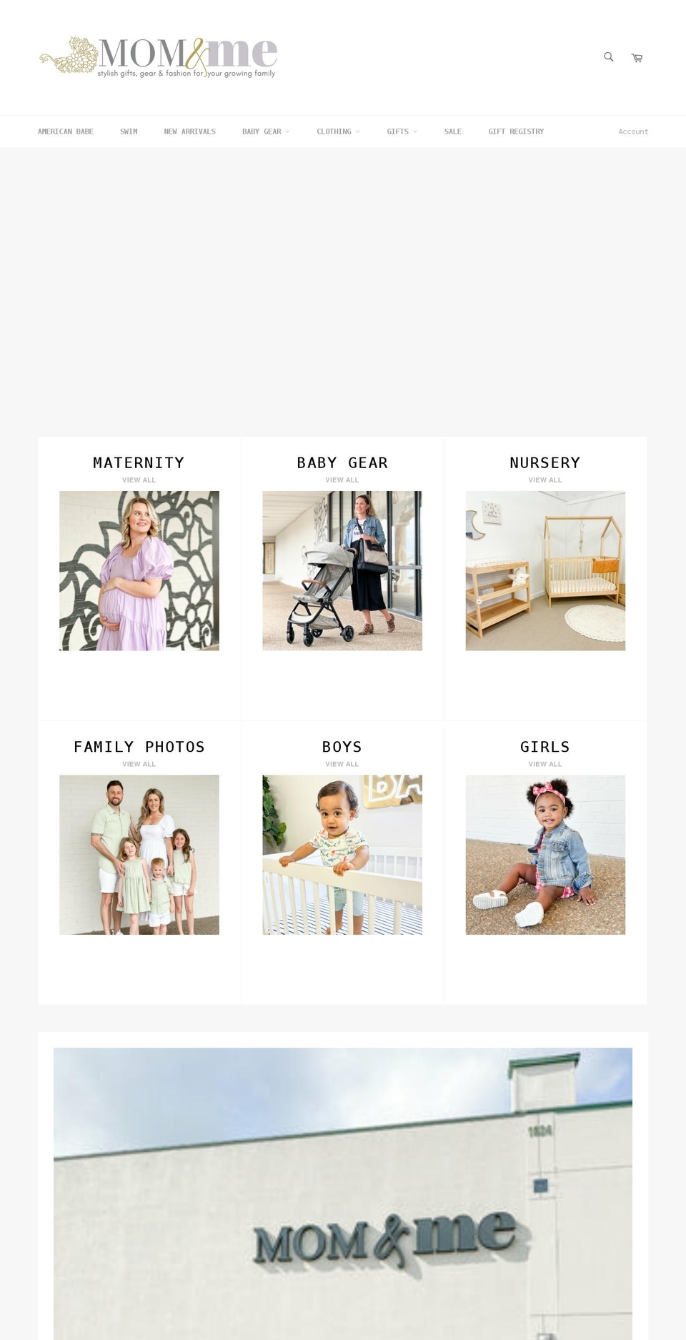 momandme.com shopify website screenshot
