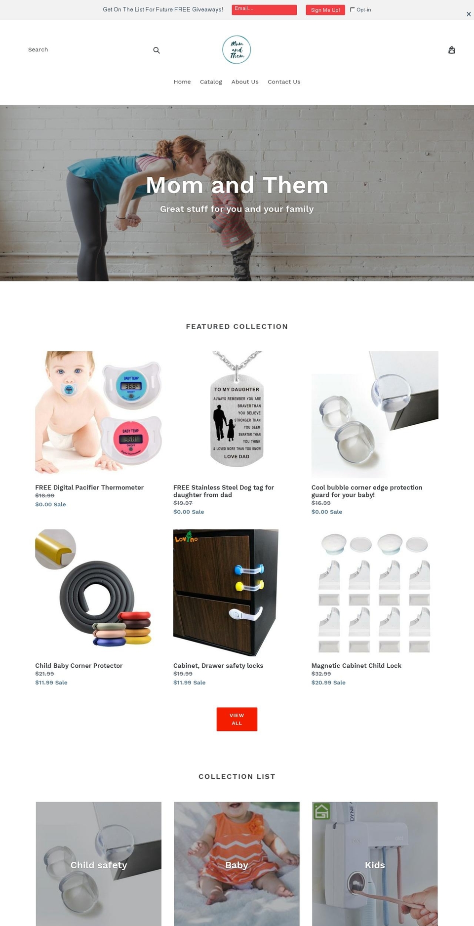 momandthem.com — Shopify storefront screenshot
