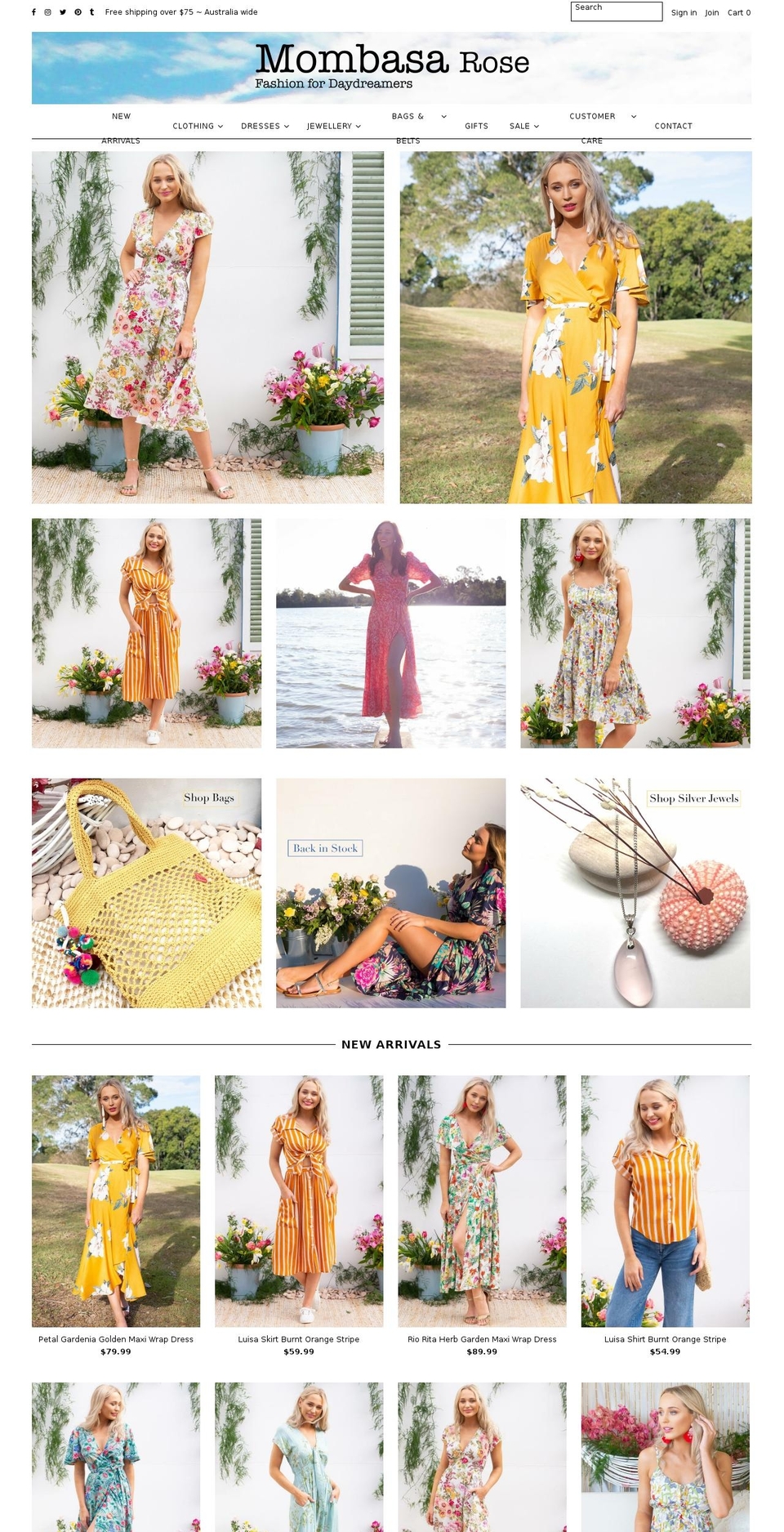 mombasashop.com.au shopify website screenshot