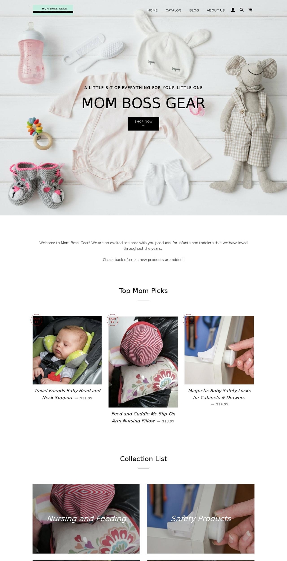 QUEEN Shopify theme site example mombossgear.com