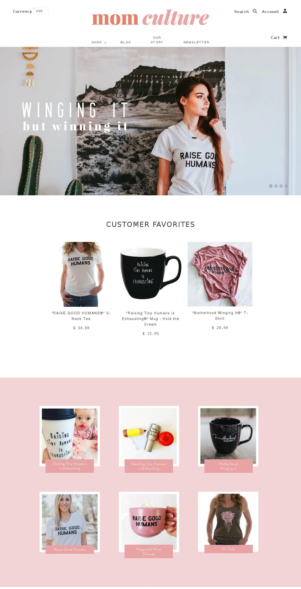 Mom Culture Shopify theme site example momculture.com