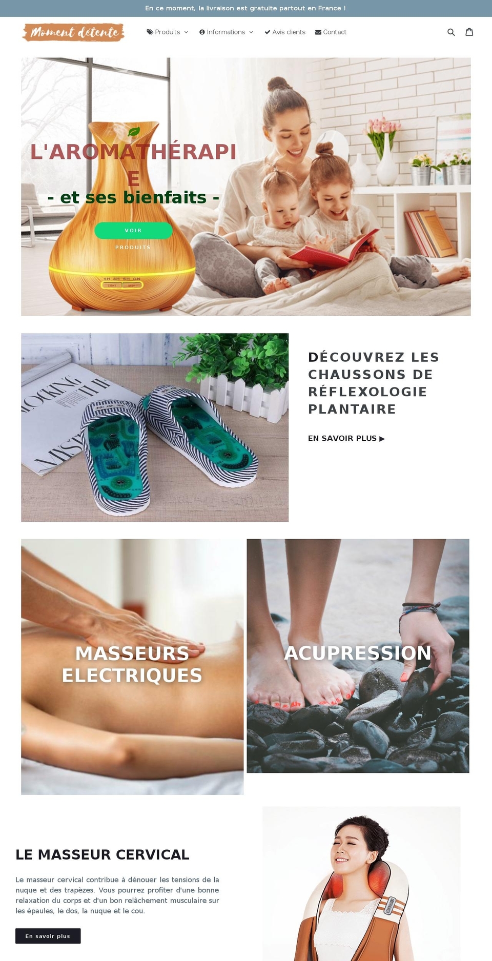 momentdetente.fr shopify website screenshot