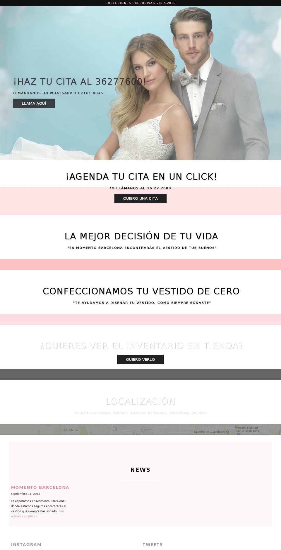 Copy of Parallax Shopify theme site example momentosbarcelona.com