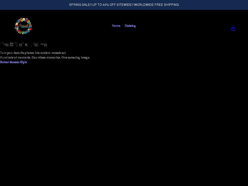 momentsmosaics.com shopify website screenshot