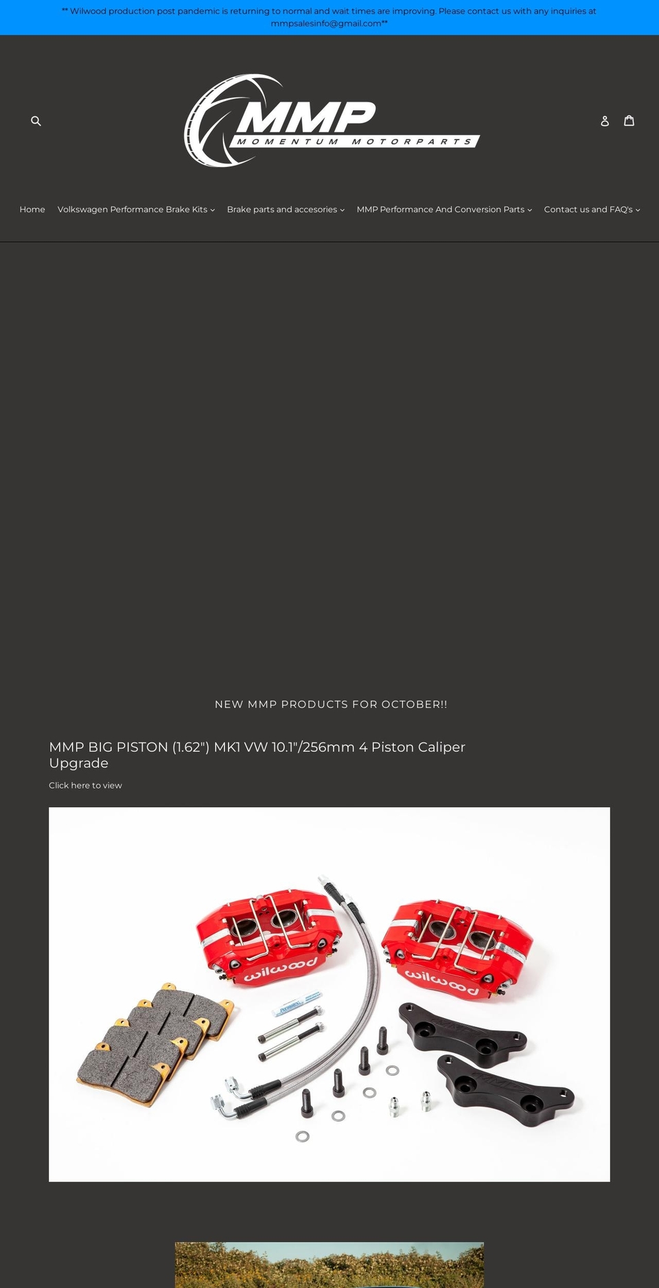 momentummotorparts.com shopify website screenshot