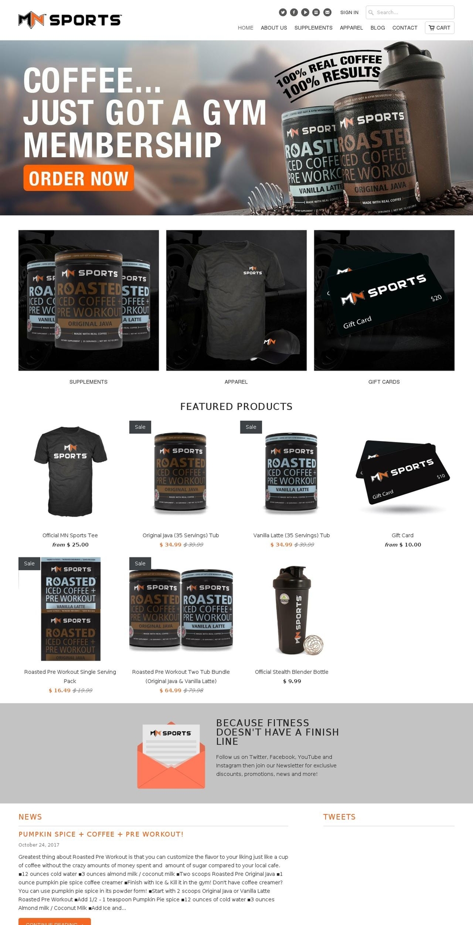 momentumnutrition.com — Shopify storefront screenshot