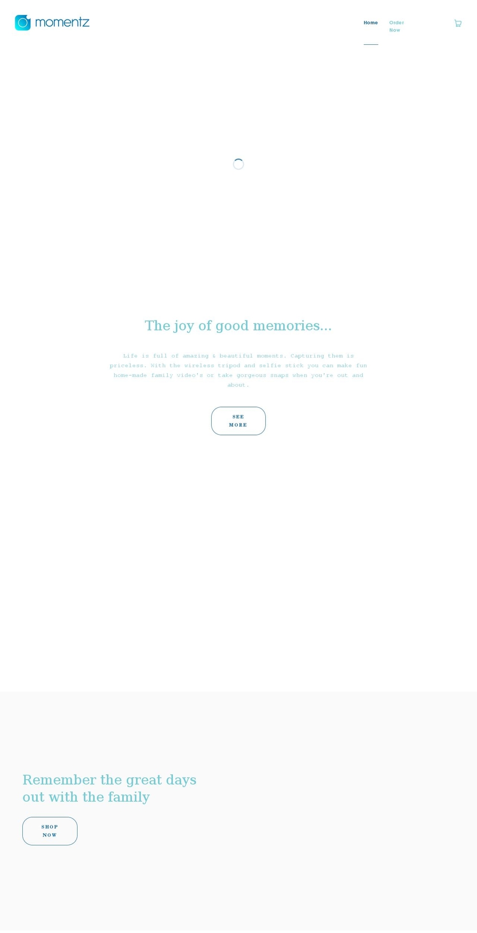 momentz.co shopify website screenshot