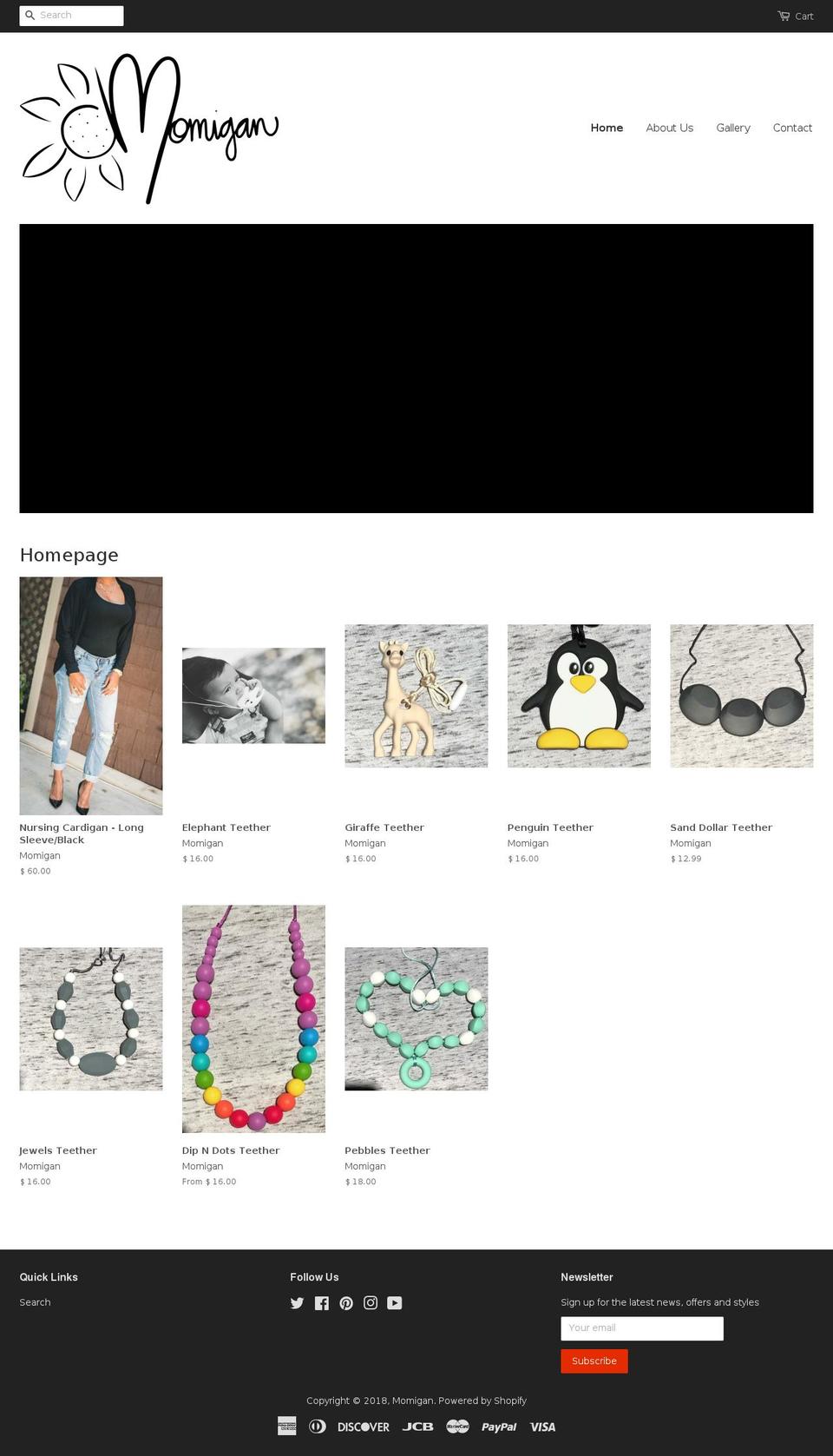 momigan.info shopify website screenshot