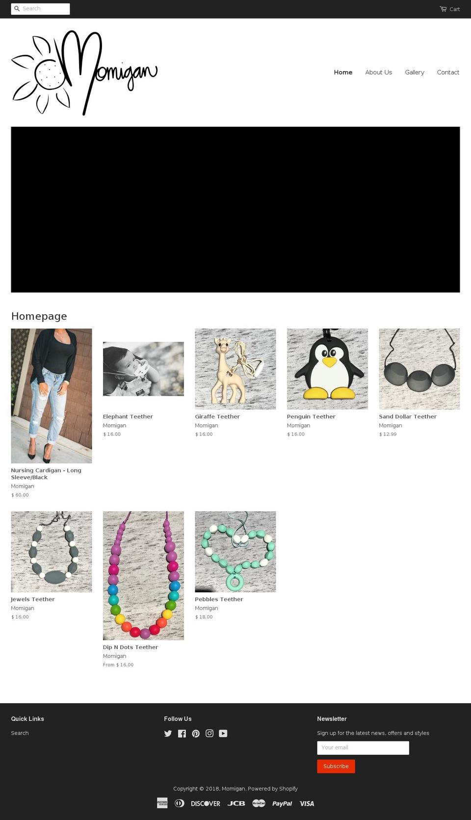 momigan.net shopify website screenshot