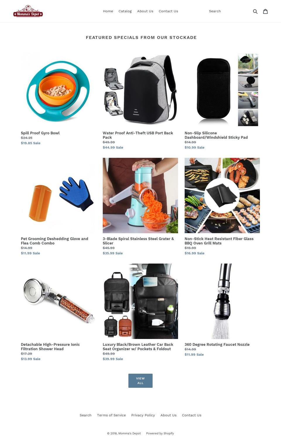 mommadepot.com — Shopify storefront screenshot