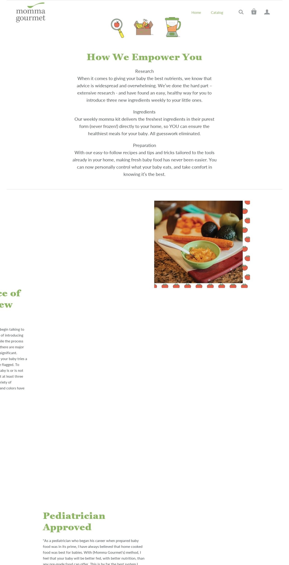 mommagourmet.com shopify website screenshot