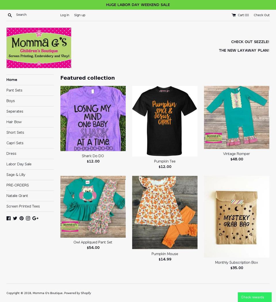 mommags.org shopify website screenshot