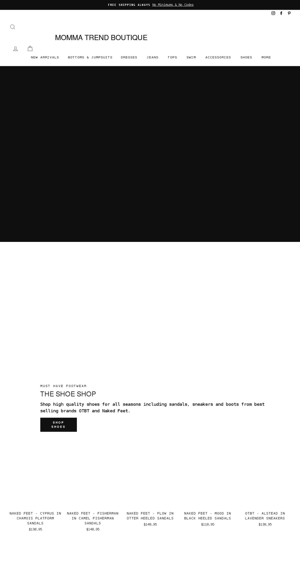 mommatrend.com shopify website screenshot
