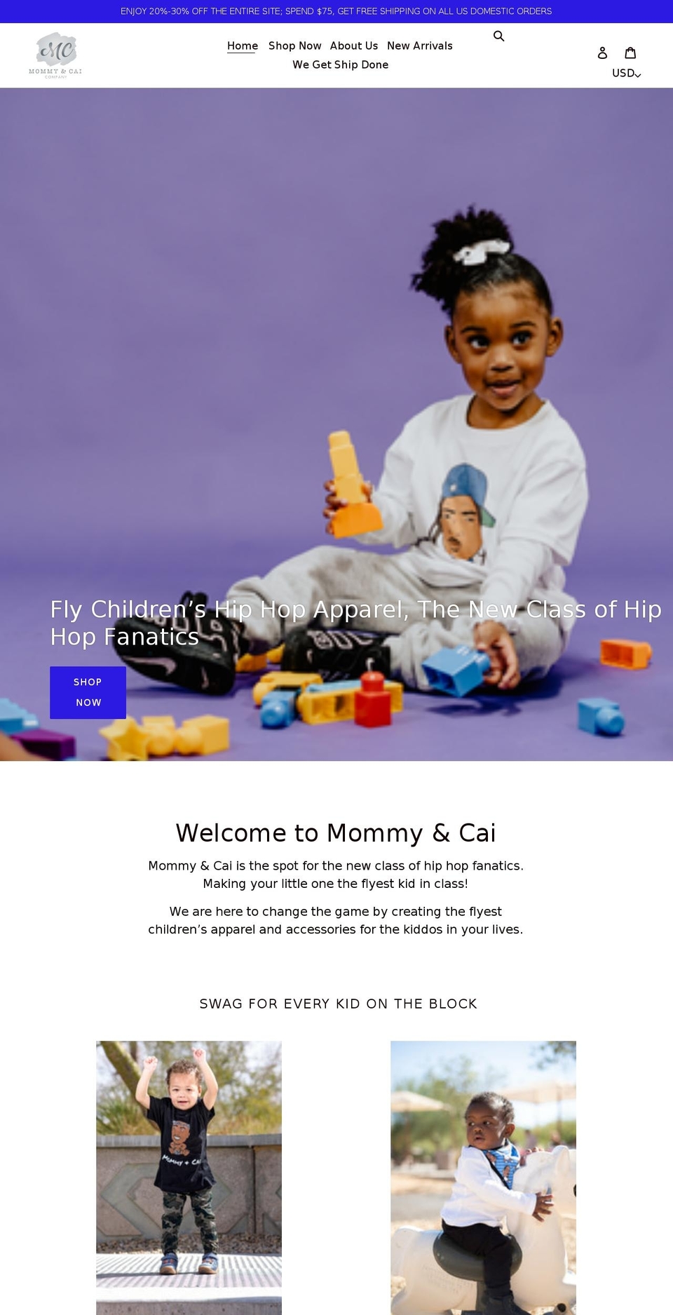 mommy-cai.com shopify website screenshot