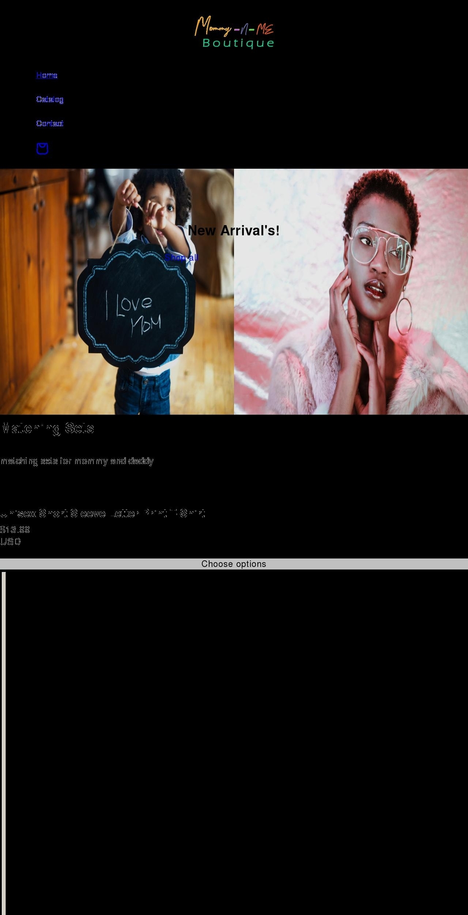 mommy-n-me.com shopify website screenshot