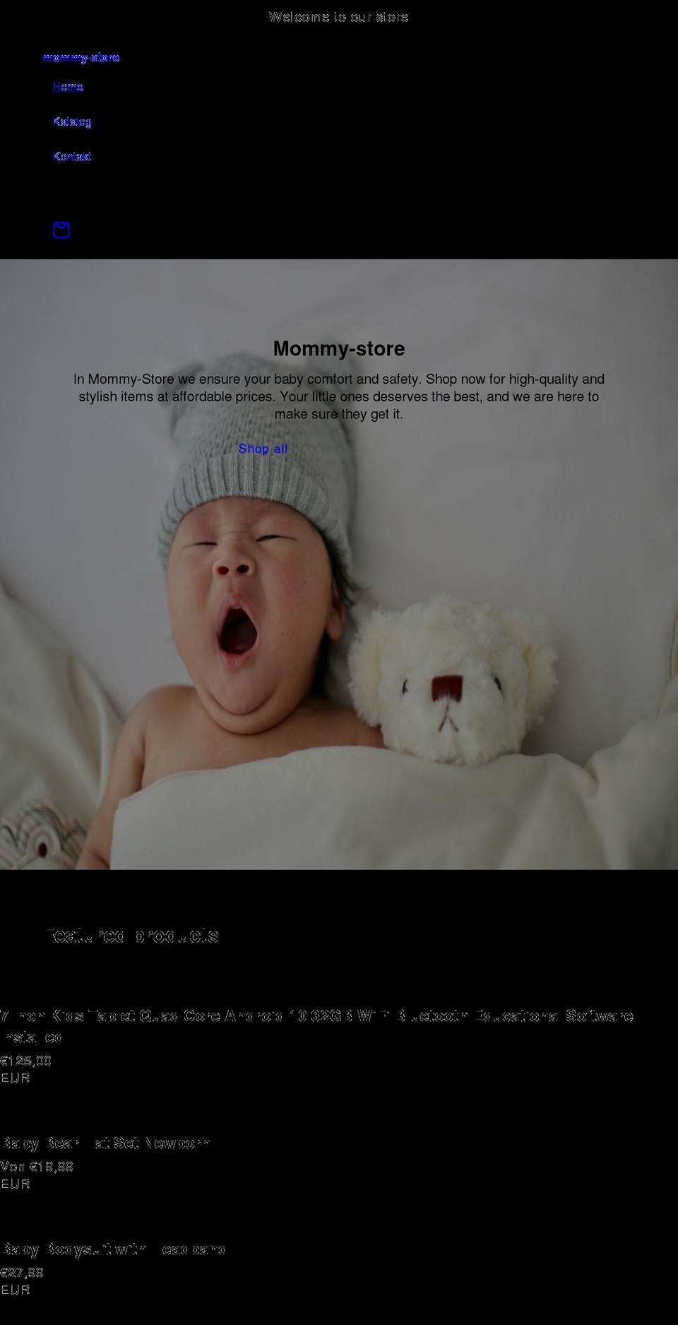 mommy-store.com shopify website screenshot