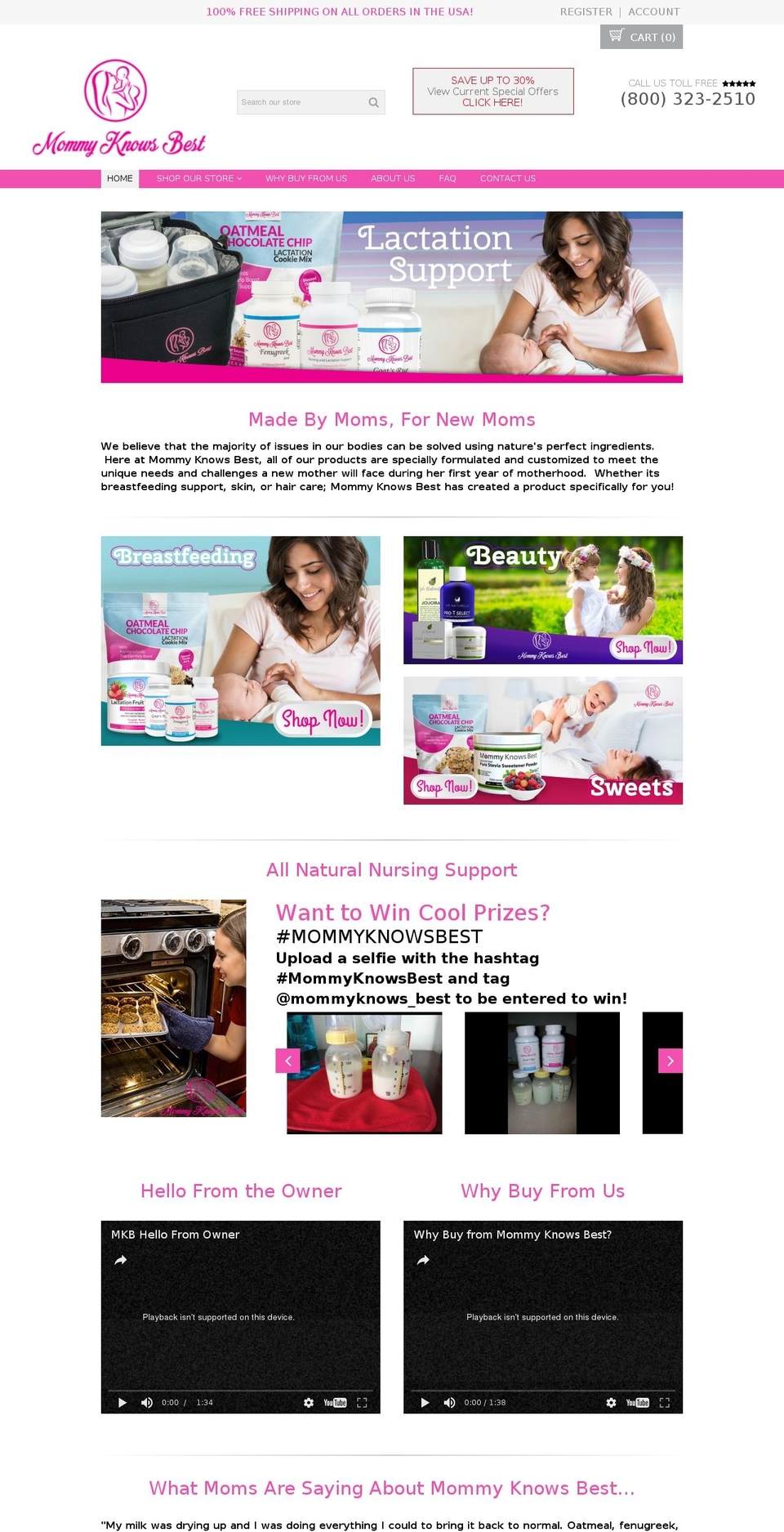 mommyknowsbest.com shopify website screenshot