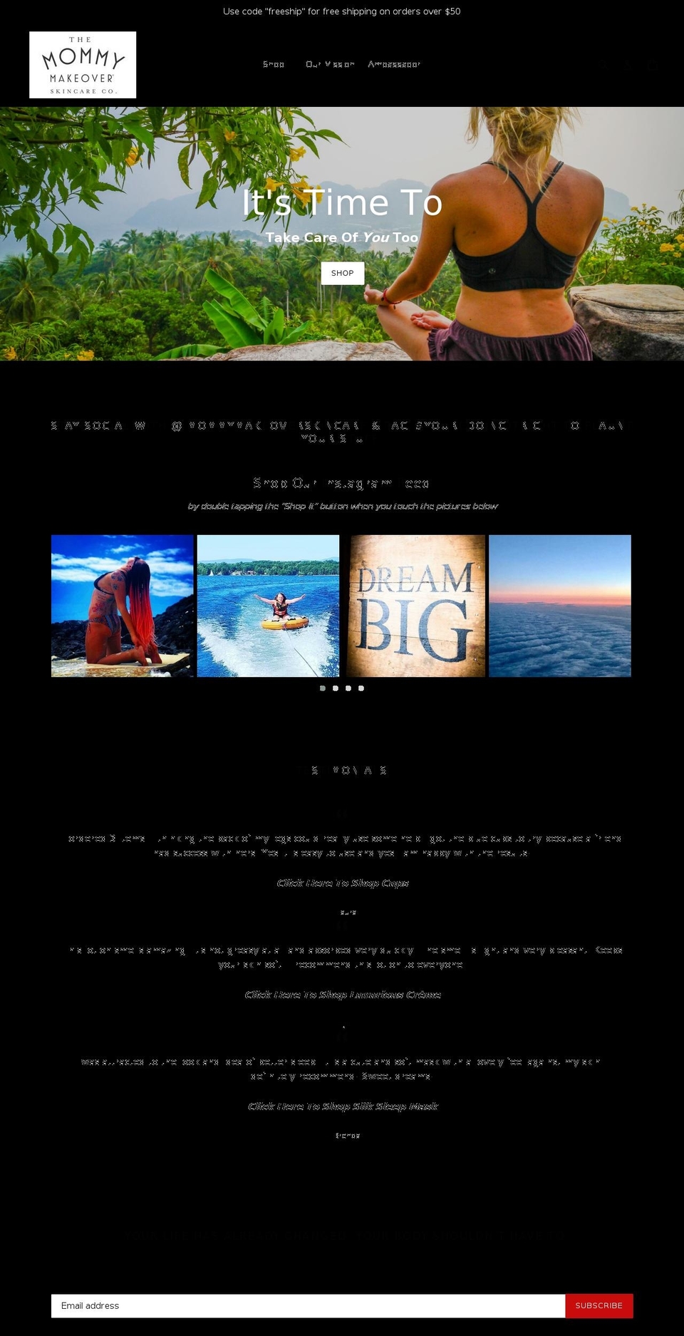 To be Publish Shopify theme site example mommymakeoverskincare.com