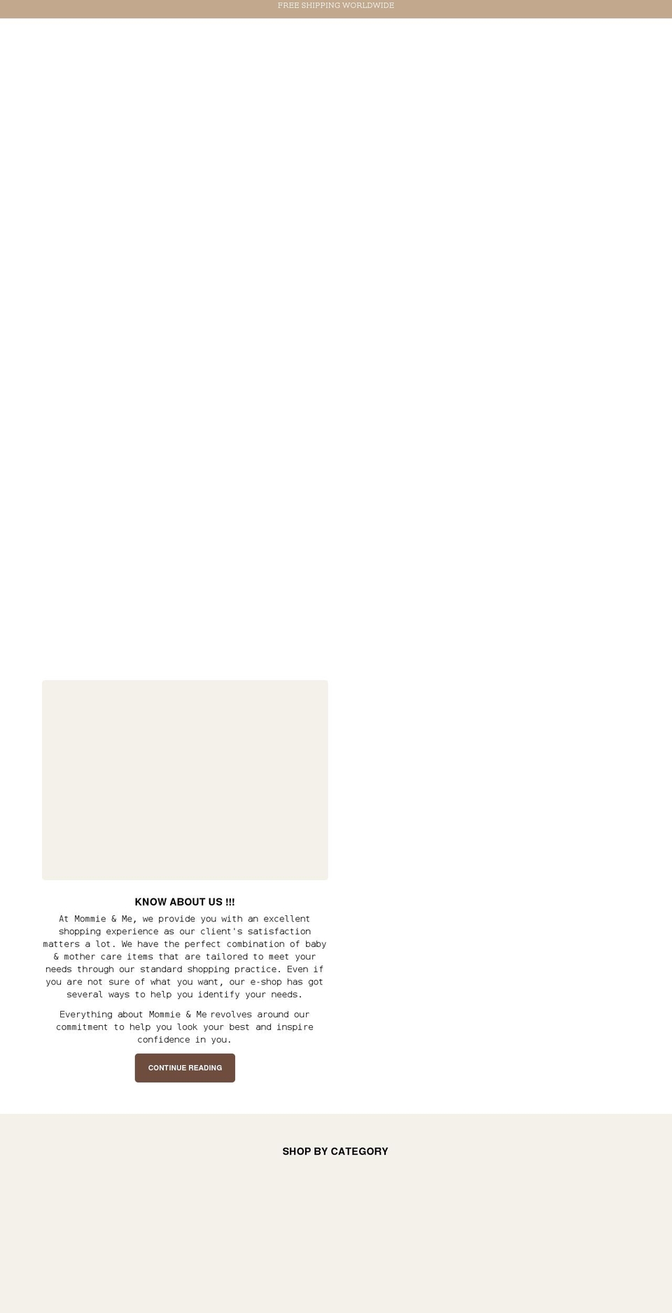 mommyme.net shopify website screenshot
